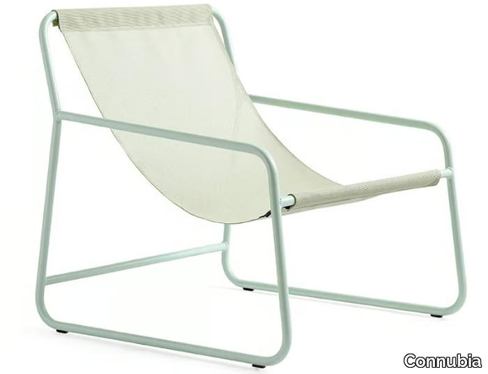 EASY - Polyester easy chair with armrests _ Connubia