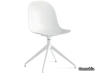 ACADEMY - Swivel trestle-based polypropylene chair _ Connubia