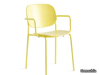 YO! - Polypropylene garden chair with armrests _ Connubia