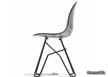 ACADEMY - Trestle-based polycarbonate chair _ Connubia