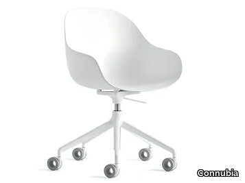 ACADEMY - Height-adjustable swivel polypropylene chair with castors _ Connubia