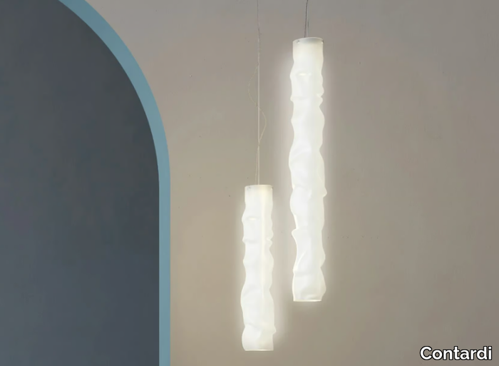 BAGGY VERTICAL - Polycarbonate pendant lamp _ Contardi