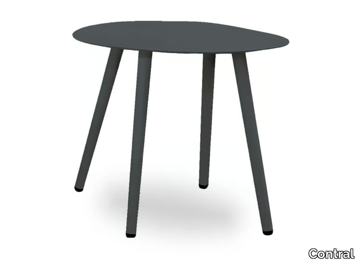 OLIVER - Powder coated aluminium outdoor side table _ Contral