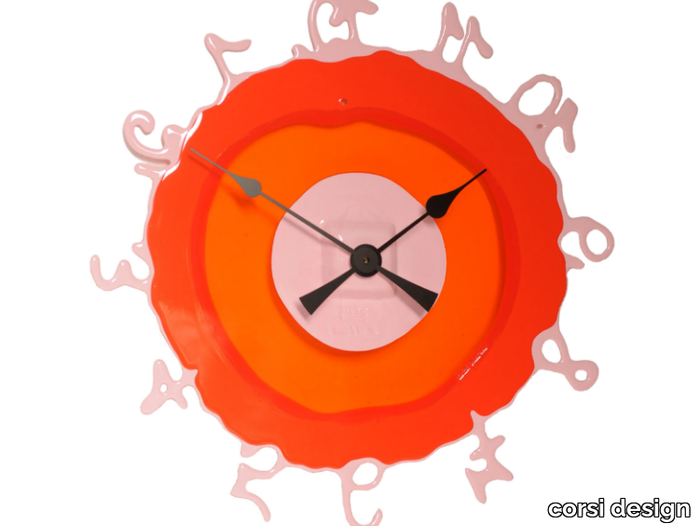 ROUND THE CLOCK - Wall-mounted resin clock _ corsi design