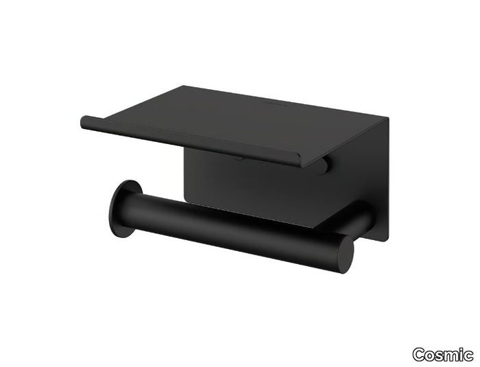 ARCHITECT S+ 2353659 - Metal toilet roll holder with cover _ Cosmic