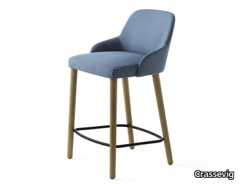 AXEL 65 CS - High upholstered stool _ Crassevig