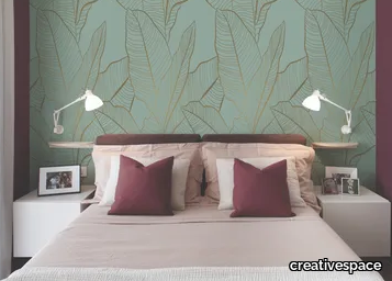 GOLD AMAZZONIA - Panoramic wallpaper with floral pattern _ creativespace