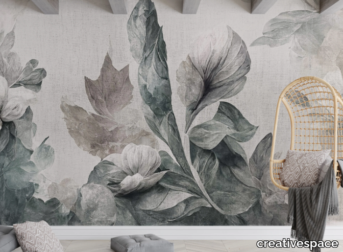 TISSUE - Wallpaper with floral pattern _ creativespace