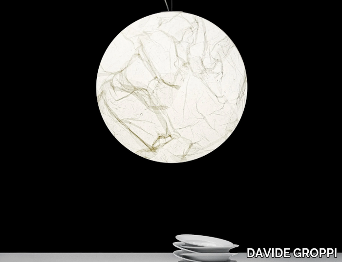 MOON - Japanese paper pendant lamp _ DAVIDE GROPPI