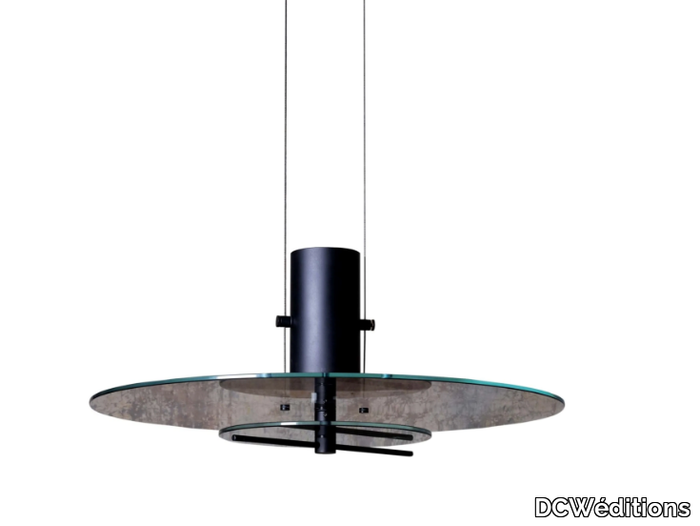 Delumina - Glass and aluminium pendant lamp _ DCWéditions