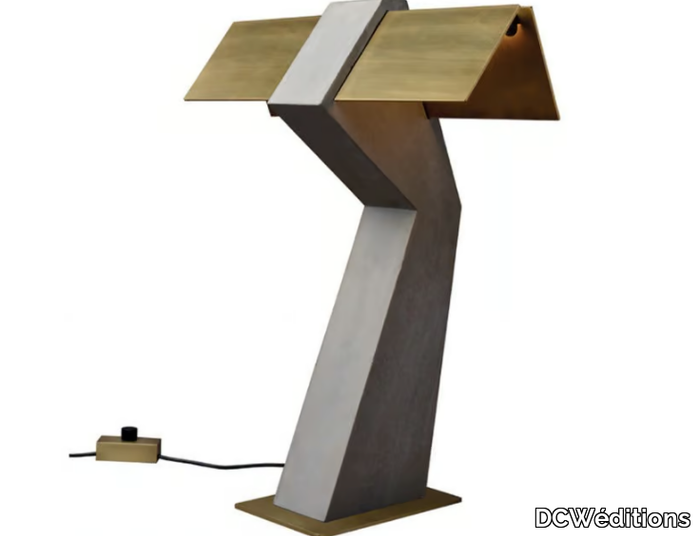 TAU - LED steel and concrete table lamp _ DCWéditions