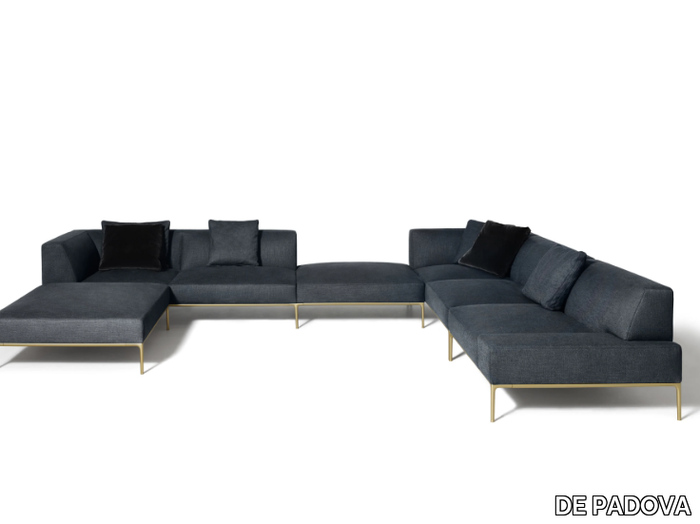 HORIZONTAL SOFA EDITION - Modular sectional fabric sofa _ DE PADOVA