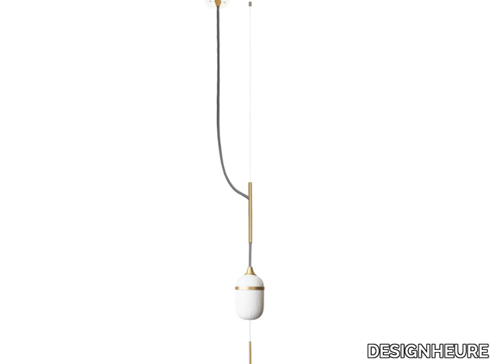 FLEUR DE KAOLIN GRAND - LED porcelain pendant lamp _ DESIGNHEURE