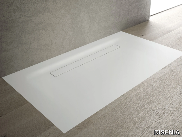 CITY - Flush fitting Corian® shower tray _ DISENIA