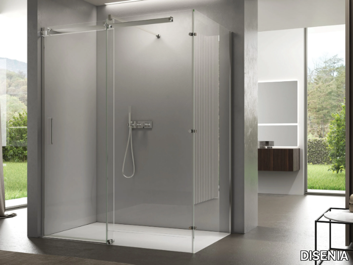 OOPS PSPO+PSFI - Rectangular crystal shower cabin _ DISENIA