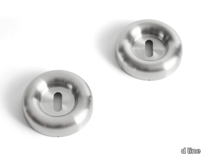 FAT - Round stainless steel keyhole escutcheon _ d line