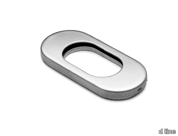 OVAL ESCUTCHEON - Oval stainless steel keyhole escutcheon _ d line