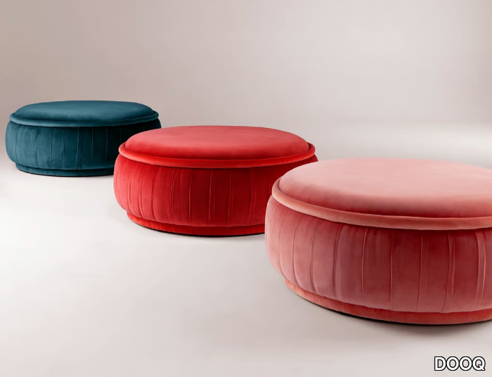 MALIBU - Round fabric pouf _ DOOQ