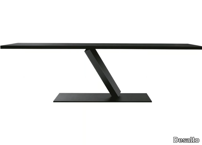 ELEMENT - Rectangular steel dining table _ Desalto