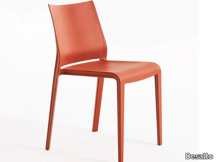 RIGA - Stackable polyethylene chair _ Desalto