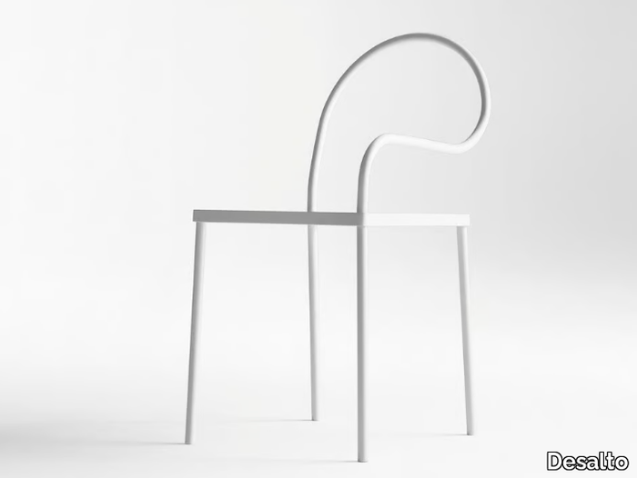 SOFTER THAN STEEL - Metal chair open back _ Desalto