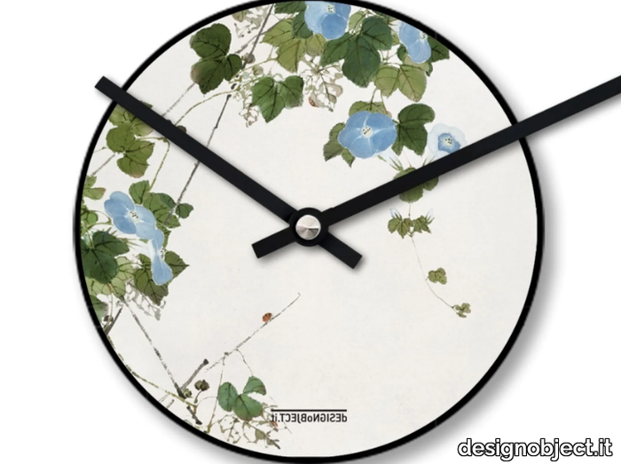 FIORI BLU - Wall-mounted plate clock _ designobject.it