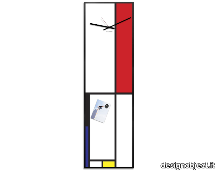 MONDRIAN - Clock / dry erase board _ designobject.it