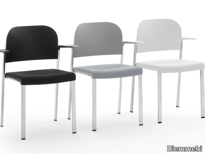 MAKEUP EASY SOFT - Upholstered chair with armrests _ Diemmebi