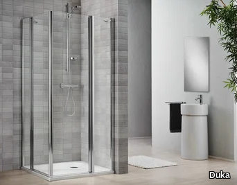 VELA 2000 V6E - Crystal shower cabin with tray _ Duka