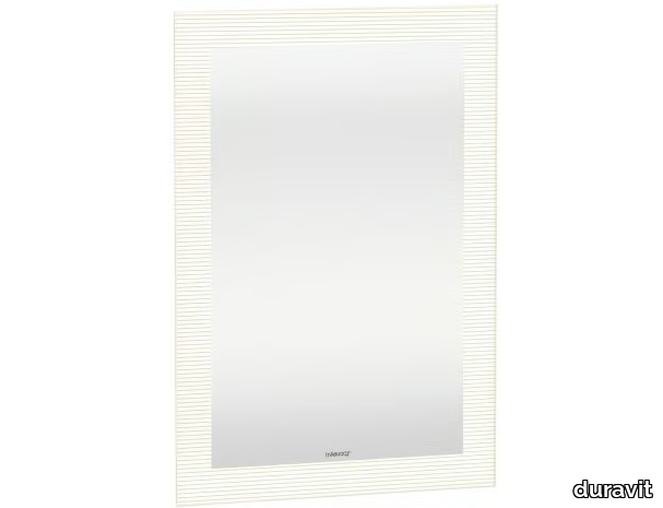 CAPE COD - Wall-mounted bathroom mirror with integrated lighting _ Duravit