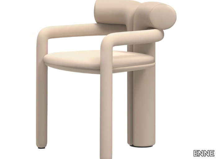 TAVALO - Fabric chair with armrests _ ENNE