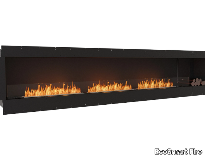 FLEX 140SS BXL - Bioethanol steel Fireplace insert with Panoramic Glass _ EcoSmart Fire