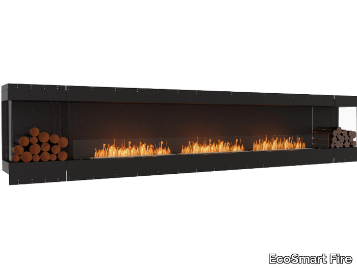 FLEX 158BY BX2 - Bioethanol steel Fireplace insert with Panoramic Glass _ EcoSmart Fire