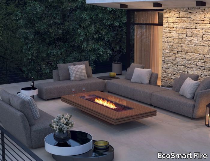 GIN 90 (LOW) - Indoor/Outdoor freestanding bioethanol or gas fireplace _ EcoSmart Fire