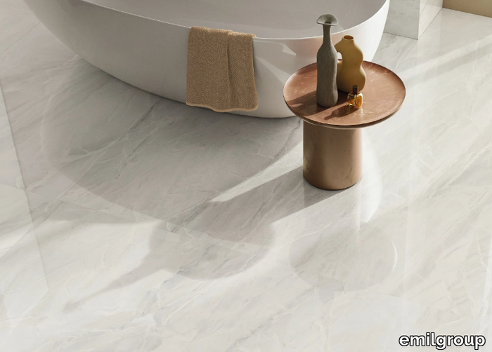 TELE DI MARMO SELECTION WHITE - Porcelain stoneware wall/floor tiles with marble effect _ emilgroup