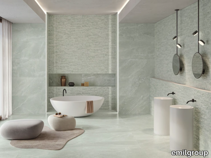 SALT STONE GREEN EMERALD - Indoor porcelain stoneware wall/floor tiles _ emilgroup