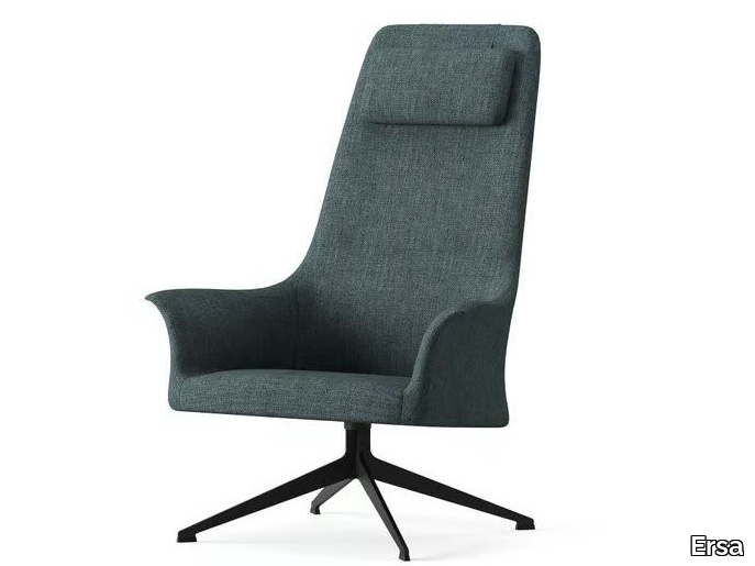 FOLD - Swivel fabric armchair high-back _ Ersa