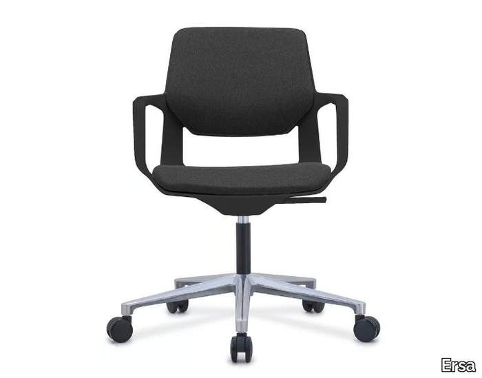 MOIRA - Swivel chair with armrests with 5-spoke base _ Ersa