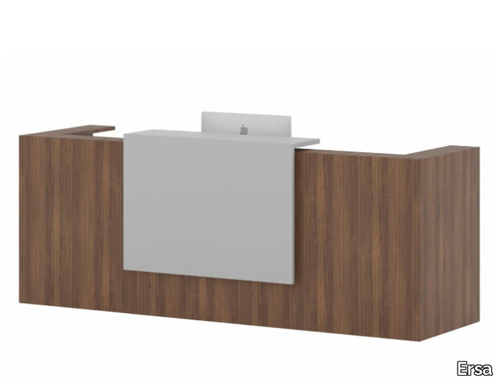 NUOVA - Modular wood veneer reception desk _ Ersa