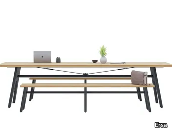 CORE & ROVE - Rectangular laminate table _ Ersa