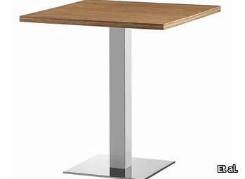 XT 479Q - Square steel and wood table _ Et al.