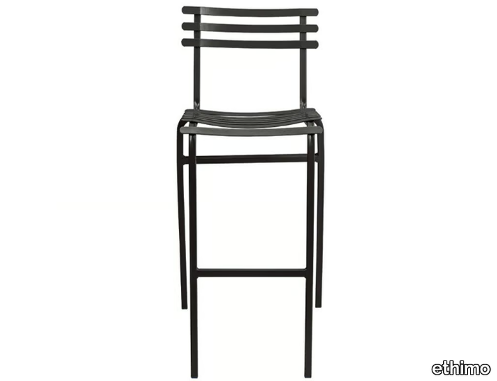 FLOWER - Stackable metal garden stool _ Ethimo