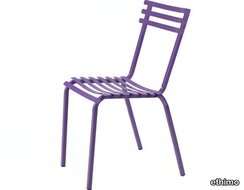 FLOWER - Stackable iron garden chair _ Ethimo