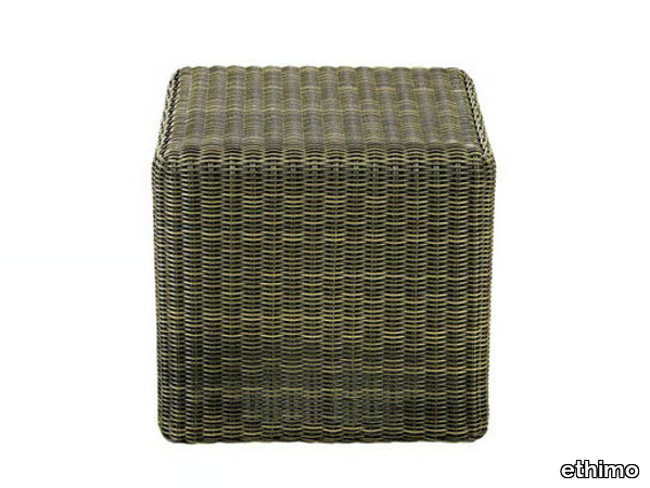 CUBE - Ethimo EtWick® garden pouf _ Ethimo