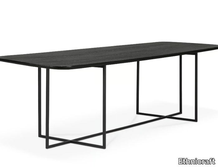 OAK ARC - Rectangular oak dining table _ Ethnicraft