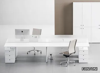 FRAMEWORK 2.0 - EXTRALONG - Rectangular workstation desk _ FANTONI