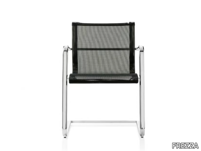 CLASSE 2 EM 202 MESH - Cantilever mesh chair with armrests _ FREZZA