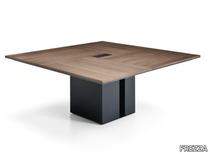 ONO - Square wooden meeting table _ FREZZA