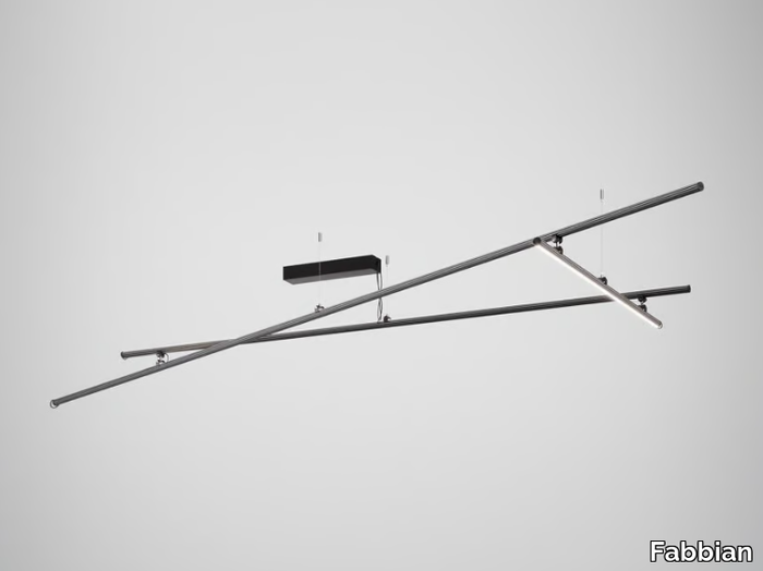 FREELINE F44 - LED Anodized aluminium ceiling lamp _ Fabbian