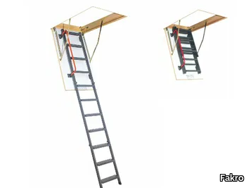 LWM-K - Loft ladder with metal handrail _ Fakro
